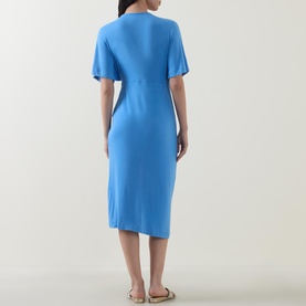 Ruched Knot Beach Dress