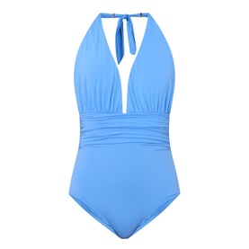 Ruched Halterneck Swimsuit