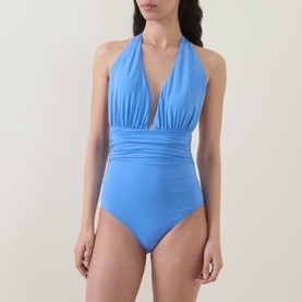 Ruched Halterneck Swimsuit