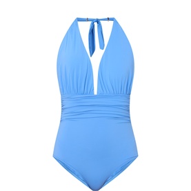 Ruched Halterneck Swimsuit