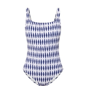 Abstract Print One Piece Swimsuit
