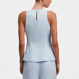 Liliana Keyhole Peplum Top