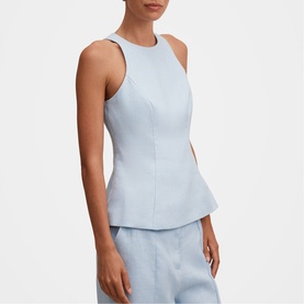 Liliana Keyhole Peplum Top