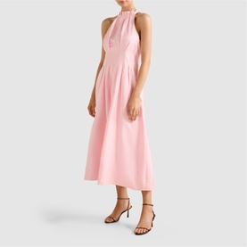 Miller Pleat Halter Dress