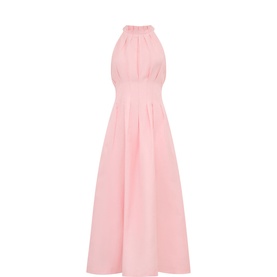 Miller Pleat Halter Dress