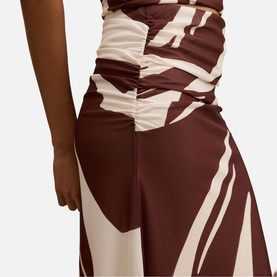 Mimi Petite Leaf Flared Skirt