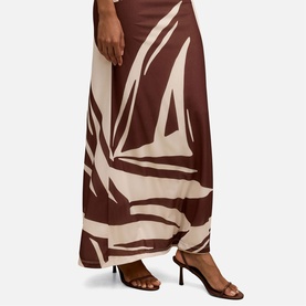 Mimi Petite Leaf Flared Skirt