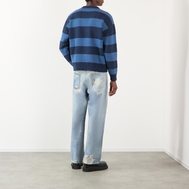 Logo Ladder Knit Sweater