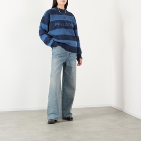 Logo Ladder Knit Sweater