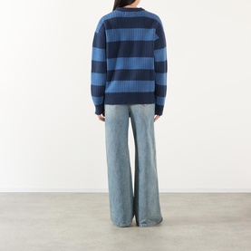 Logo Ladder Knit Sweater