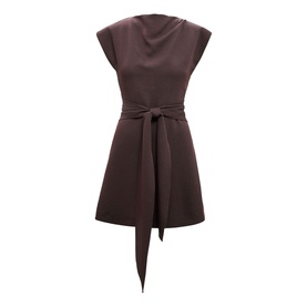 Peony Tie Front Mini Flared Dress