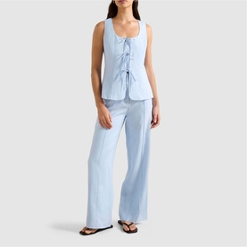 Posey Wide Leg Linen Trousers