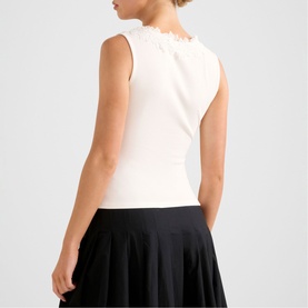 Sylvie Lace Trim Tank Top