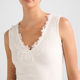 Sylvie Lace Trim Tank Top