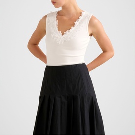 Sylvie Lace Trim Tank Top