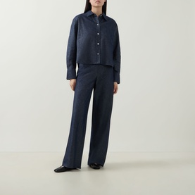 Chambray Cropped&nbsp;Shirt