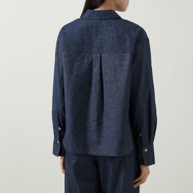 Chambray Cropped&nbsp;Shirt