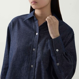 Chambray Cropped&nbsp;Shirt