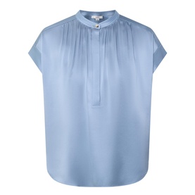 Gathered Silk Blouse