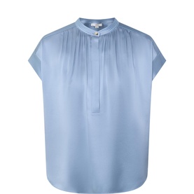 Gathered Silk Blouse