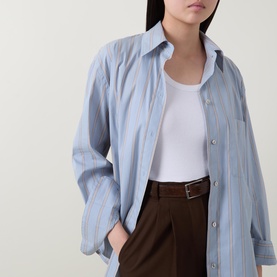 Striped Patch Pocket Shirt