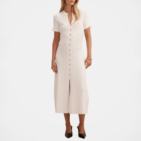 Violetta Cable Stitch Flared Dress