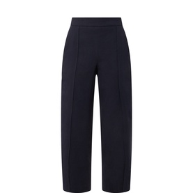 Pressed Pleat Cropped Trousers