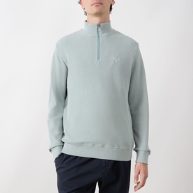 Raven Logo Half-Zip Sweater