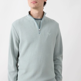 Raven Logo Half-Zip Sweater