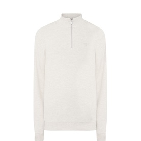 Raven Logo Half-Zip Sweater