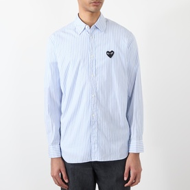 Heart Logo Striped Shirt