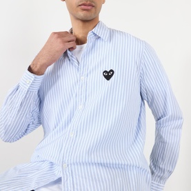 Heart Logo Striped Shirt