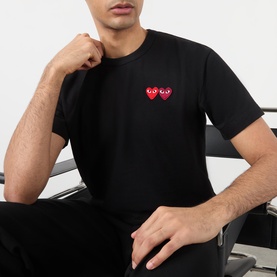 Double Heart Logo T-Shirt