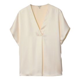 Satin Pleated Top