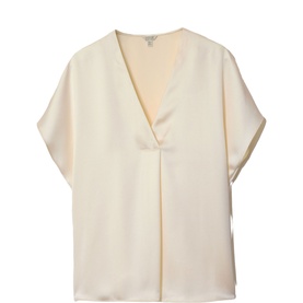 Satin Pleated Top
