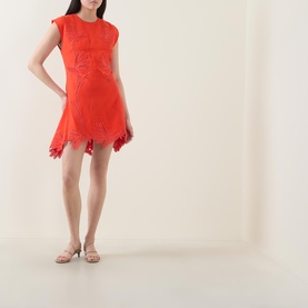 Raquel Embroidered Mini Dress