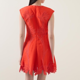 Raquel Embroidered Mini Dress
