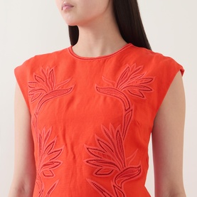 Raquel Embroidered Mini Dress