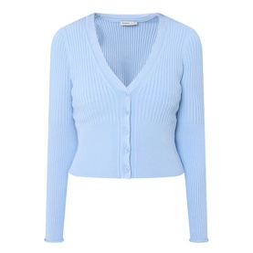 Ailany Ribbed Cropped Cardigan
