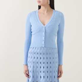 Ailany Ribbed Cropped Cardigan