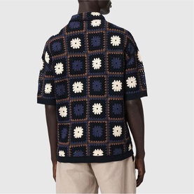 Mandon Crochet Knit Shirt