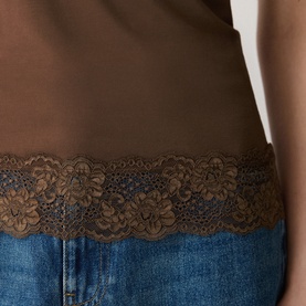 Lace Trim Cami Top