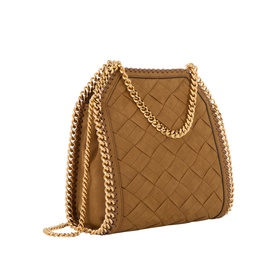 Falabella Mini Fold Over Woven Tote Bag
