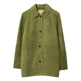 Raglan Sleeve Suede Jacket
