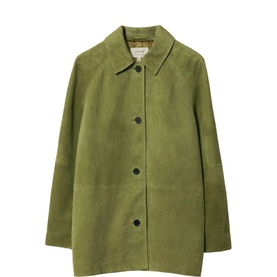 Raglan Sleeve Suede Jacket