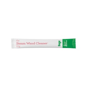 Sage The Steam Wand Cleaner Pack of 6, white single-use sachet stick with green branded tip, 10g cleaning powder
