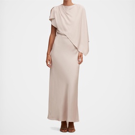 Zinnia Cape Flared Dress