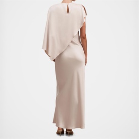 Zinnia Cape Flared Dress