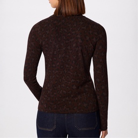 Animal Mock Neck Top