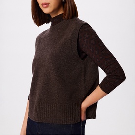 Animal Mock Neck Top